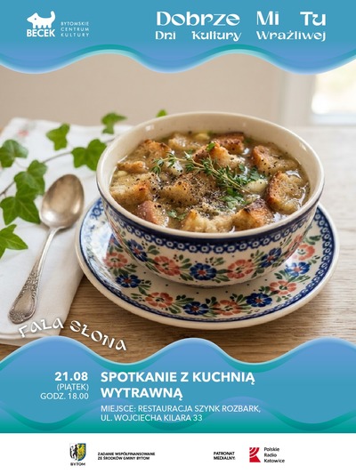 Plakat wydarzenia:  FALA SŁONA – Spotkanie z kuchnią wytrawną 