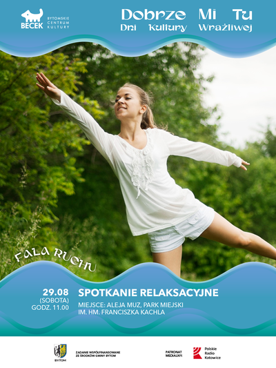 Plakat wydarzenia:  FALA RUCHU – Spotkanie relaksacyjne 