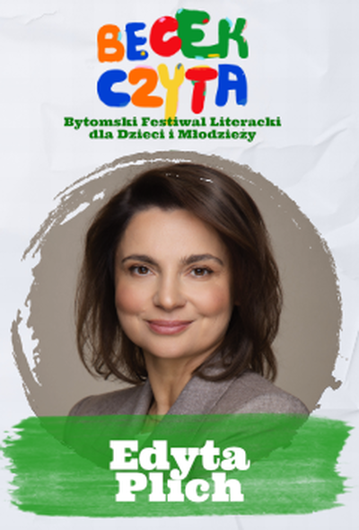 Plakat wydarzenia:  BECEK CZYTA – Wykład: Edyta Plich. Kompetencje przyszłości 